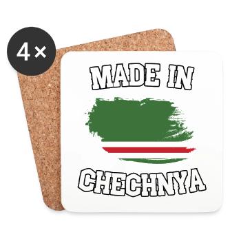 Made in Chechnya - Coasters (set of 4) - white - Front