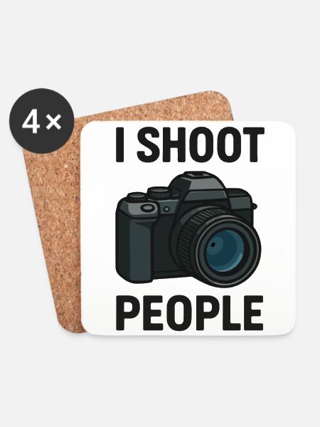 Fotographie Bilder Fotos Kamera Therapie - Untersetzer (4er-Set) - Weiß