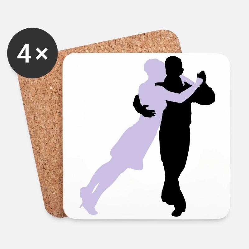 Tango2 - Untersetzer (4er-Set) - Weiß