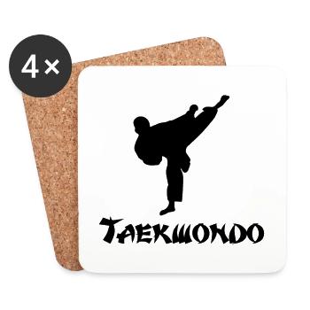 taek a gagné la chemise de cadeau - Dessous de verre (lot de 4) - blanc - Devant
