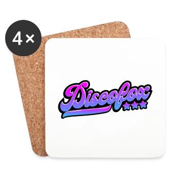 Discofox dancing gift shirt - Coasters (set of 4) - white - Front