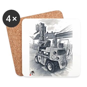 takraf finished - Coasters (set of 4) - white - Front