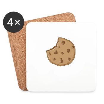 Biscuits fourrés au chocolat - Dessous de verre (lot de 4) - blanc - Devant