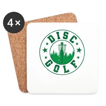 Bester Discgolfer ever - Untersetzer (4er-Set) - Weiß - Vorne