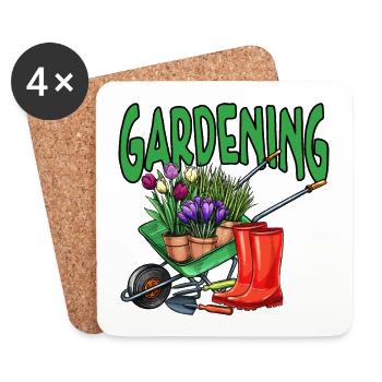 Garden Friends Nursery Nature Gift - Coasters (set of 4) - white - Front