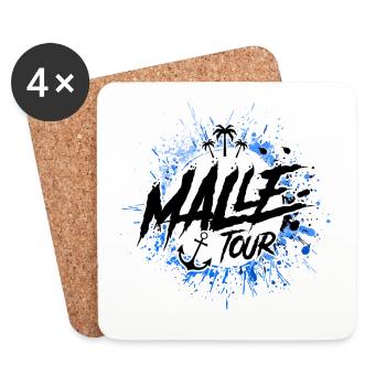 malle tour klecks - Untersetzer (4er-Set) - Weiß - Vorne