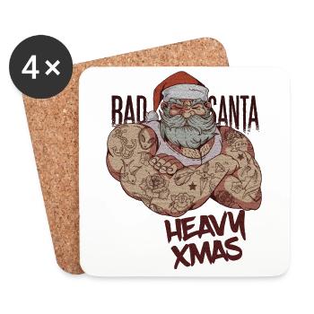 Merry Christmas Christmas Xmas - Coasters (set of 4) - white - Front