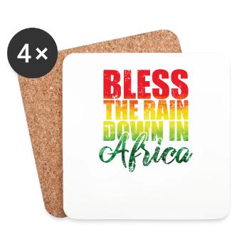 Bless the Rain down in Africa Continent - Coasters (set of 4) - white - Front