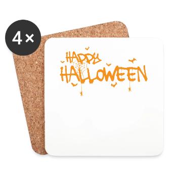 Happy Halloween Candy Custom USA - Coasters (set of 4) - white - Front