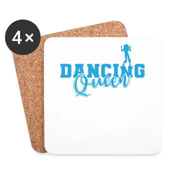 Dancing Queen Feiern tanzen Musik Freunde - Untersetzer (4er-Set) - Weiß - Vorne