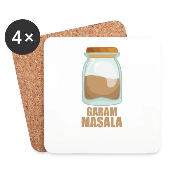 Garam Masala Spice Taste Food Cooking - Coasters (set of 4) - white - Front