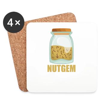 Nutgem Spice Taste Food Cooking - Coasters (set of 4) - white - Front