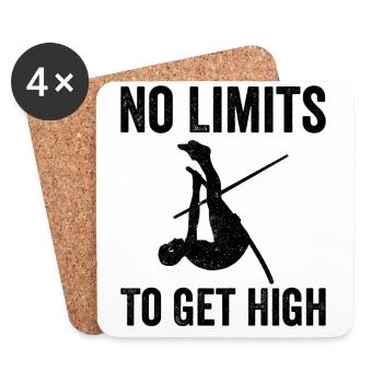 Fun Pole Vault Pole Vault - Coasters (set of 4) - white - Front