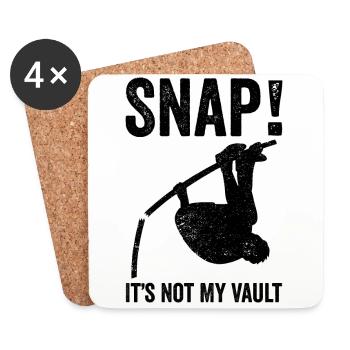 Fun Pole Vault Pole Vault - Coasters (set of 4) - white - Front