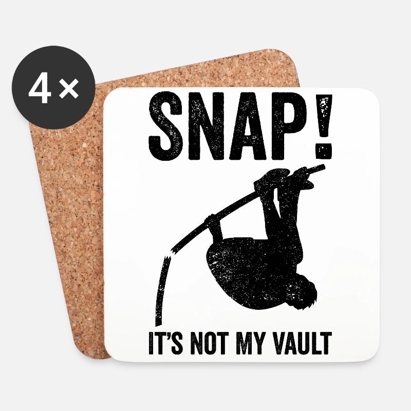 Fun Pole Vault Pole Vault - Coasters (set of 4) - white