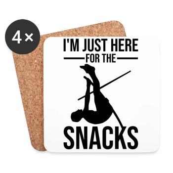 Fun Pole Vault Pole Vault - Coasters (set of 4) - white - Front