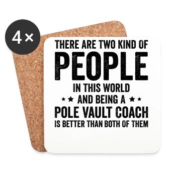 Fun Pole Vault Pole Vault - Coasters (set of 4) - white - Front