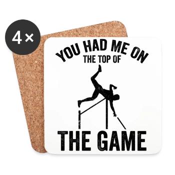 Fun Pole Vault Pole Vault - Coasters (set of 4) - white - Front