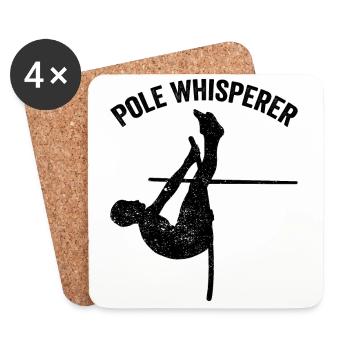 Fun Pole Vault Pole Vault - Coasters (set of 4) - white - Front
