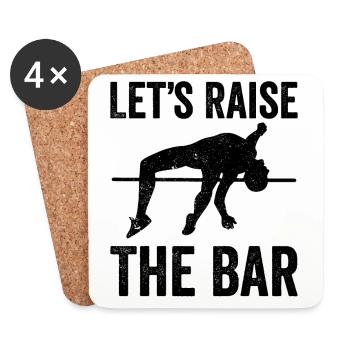 Fun Pole Vault Pole Vault - Coasters (set of 4) - white - Front