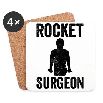 Steel Surgeon Blacksmith Blacksmith - Coasters (set of 4) - white - Front