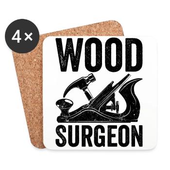 Soil Surgeon Farmer Agriculture - Coasters (set of 4) - white - Front