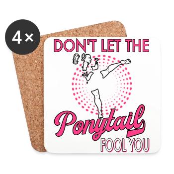 Karate Taekwondo Martial Arts Karate Mma Kick Box - Coasters (set of 4) - white - Front