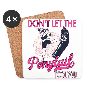 Karate Taekwondo Martial Arts Karate Mma Kick Box - Coasters (set of 4) - white - Front