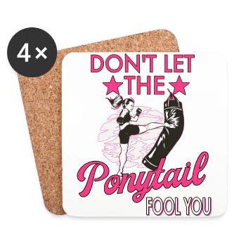 Karate Taekwondo Martial Arts Karate Mma Kick Box - Coasters (set of 4) - white - Front