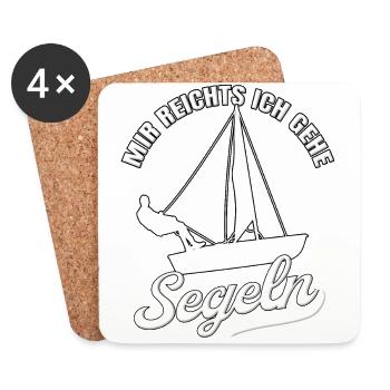 Segler Segelboot Meer Seglerin Mir Reichts Ich - Untersetzer (4er-Set) - Weiß - Vorne