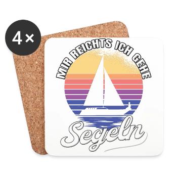 Segler Segelboot Meer Seglerin Mir Reichts Ich - Untersetzer (4er-Set) - Weiß - Vorne