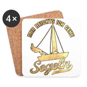 Segler Segelboot Meer Seglerin Mir Reichts Ich - Untersetzer (4er-Set) - Weiß - Vorne