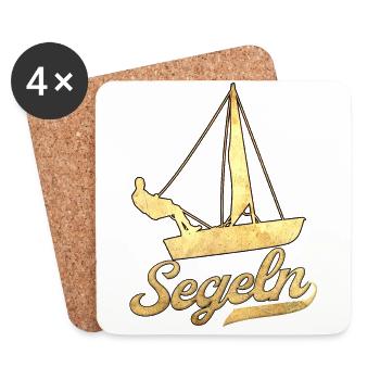 Segler Segelboot Meer Segeln - Untersetzer (4er-Set) - Weiß - Vorne