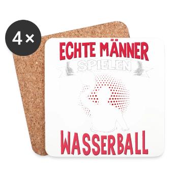 Wasserballer Wassersport Sport Wasserball - Untersetzer (4er-Set) - Weiß - Vorne