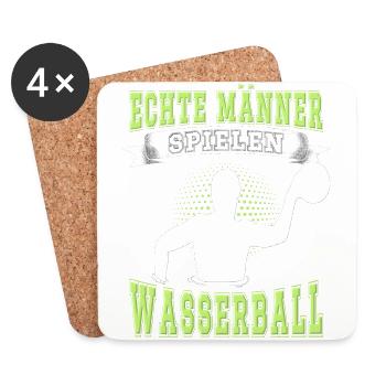 Wasserballer Wassersport Sport Wasserball - Untersetzer (4er-Set) - Weiß - Vorne
