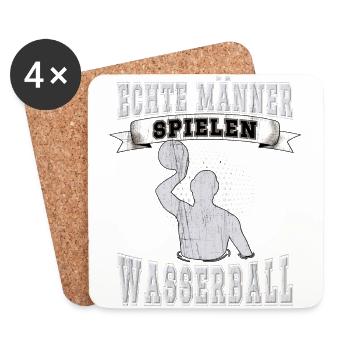 Wasserballer Wassersport Sport Wasserball - Untersetzer (4er-Set) - Weiß - Vorne