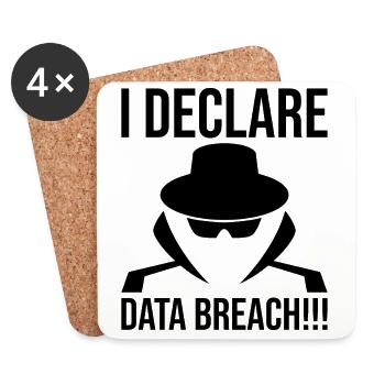 Cybersécurité Sécurité informatique Cybersécurité - Dessous de verre (lot de 4) - blanc - Devant