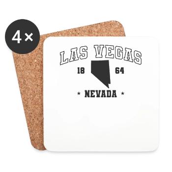Nevada Las Vegas 1864 USA Amerika - Untersetzer (4er-Set) - Weiß - Vorne