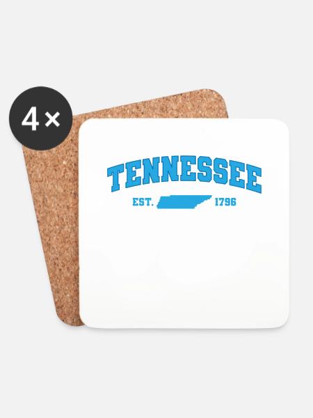 Tennessee Est. 1796 USA Amerika - Untersetzer (4er-Set) - Weiß