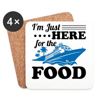 Funny Cruising Cruise Ship Cruise Ship - Coasters (set of 4) - white - Front