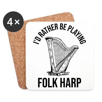 Harpist Harpist - Coasters (set of 4) - white - Front