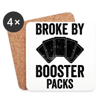 Funny Trading Card Game TCG - Coasters (set of 4) - white - Front