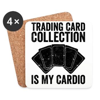 Funny Trading Card Game TCG - Coasters (set of 4) - white - Front