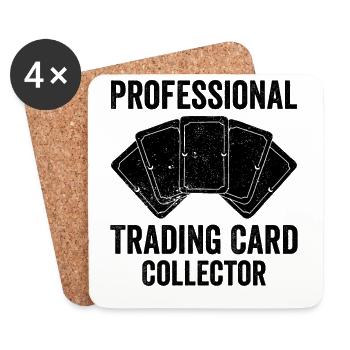 Funny Trading Card Game TCG - Coasters (set of 4) - white - Front