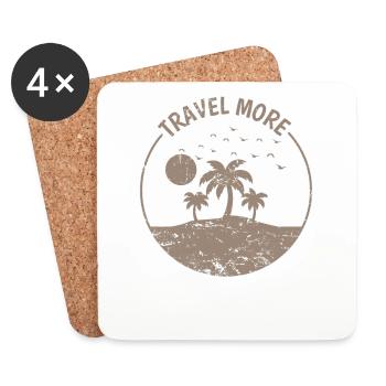Voyage Plus Palme Holidays Beach - Dessous de verre (lot de 4) - blanc - Devant