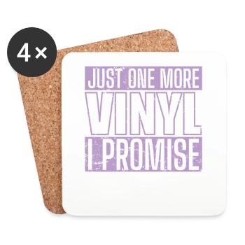 Just One More Vinyl I Promise Record - Coasters (set of 4) - white - Front