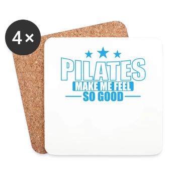 Pilates Faites-moi me sentir si bien Centrale électrique - Dessous de verre (lot de 4) - blanc - Devant