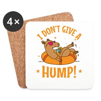 I Don't give a Hump! Kamel Dromedar - Untersetzer (4er-Set) - Weiß - Vorne