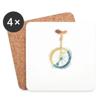 Unicycle Hobby Artistry Circus - Coasters (set of 4) - white - Front