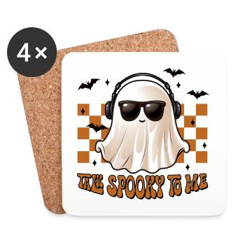 Halloween Talk Spooky To Me - Untersetzer (4er-Set) - Weiß - Vorne